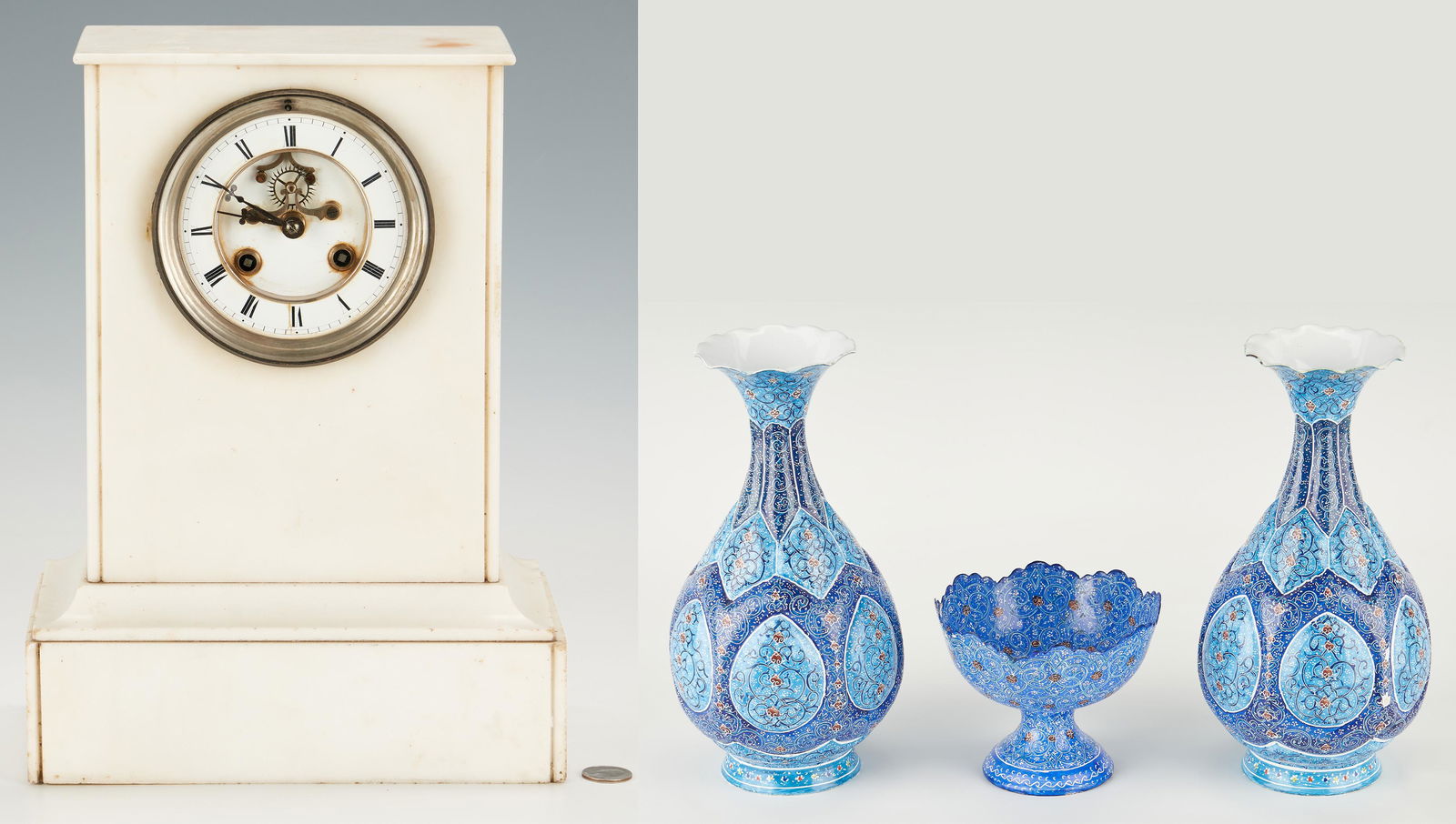 French Japy Freres Mantle Clock + Moorish Enamel (1 of 20)