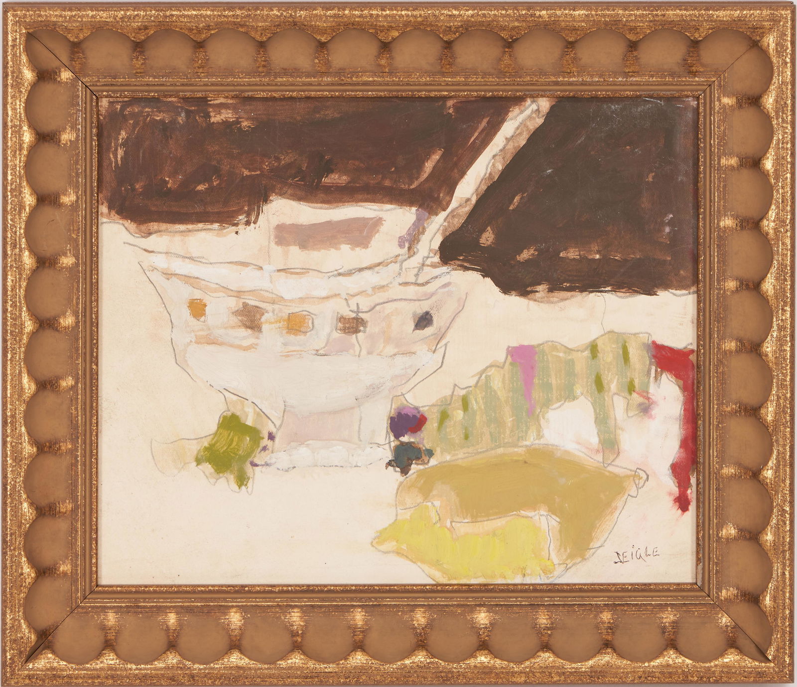 Henri Seigle O/C Expressionist Painting, Still Life (1 of 9)