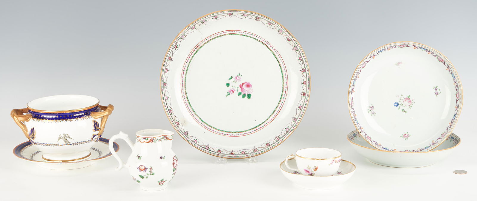 8 European & Chinese Export Porcelain Items (1 of 20)