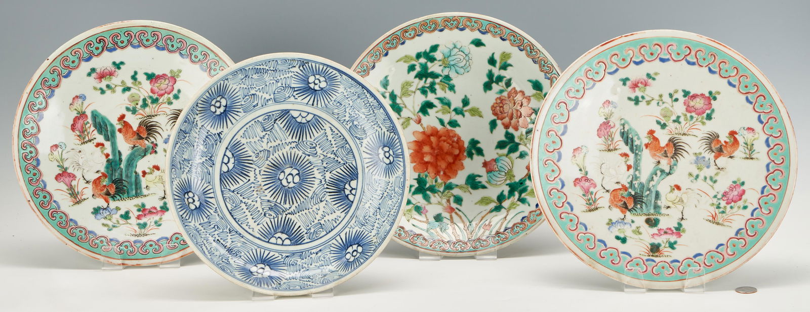 Four (4) Chinese Porcelain Chargers (1 of 10)