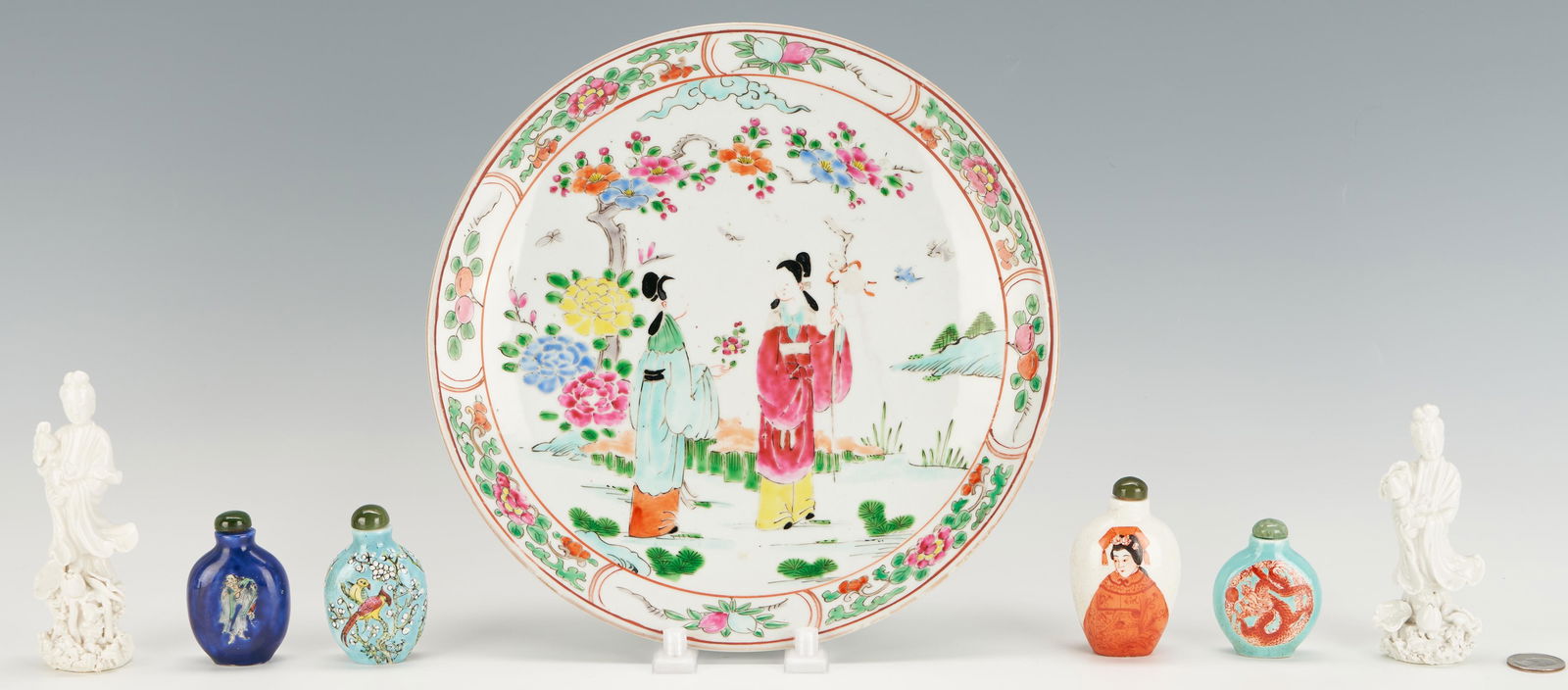 Chinese Plate, Snuff Bottles and Blanc de Chine (1 of 19)