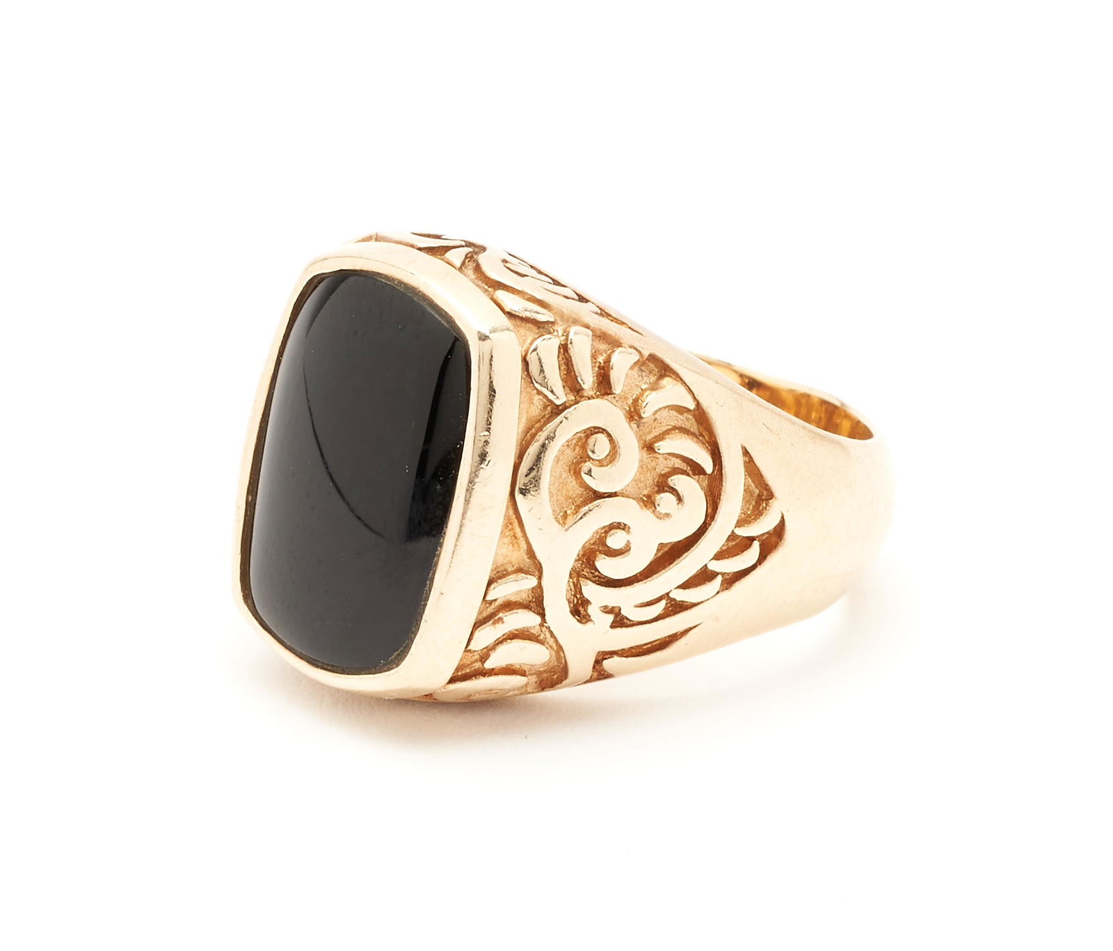 Ladies 14K Black Onyx Poison Ring (1 of 10)