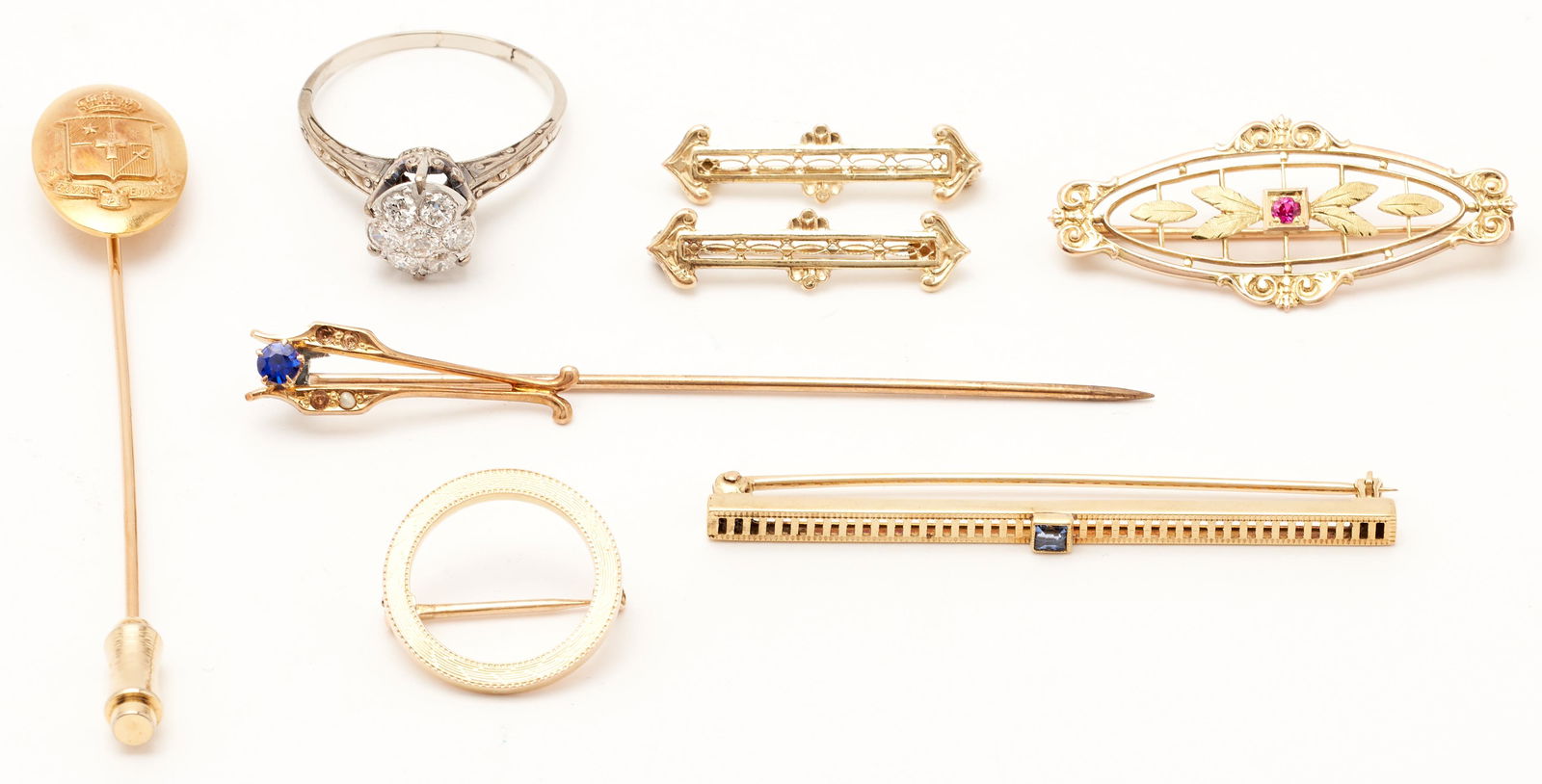 Eight (8) Victorian Gold Jewelry Items (1 of 20)