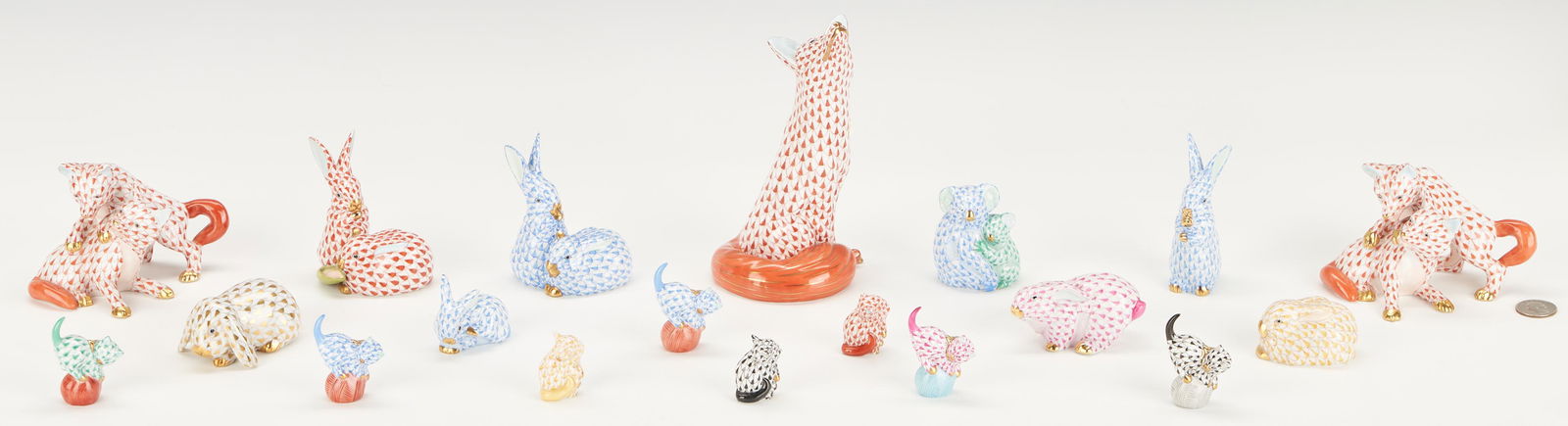 Group of 19 Herend Porcelain Animals (1 of 20)