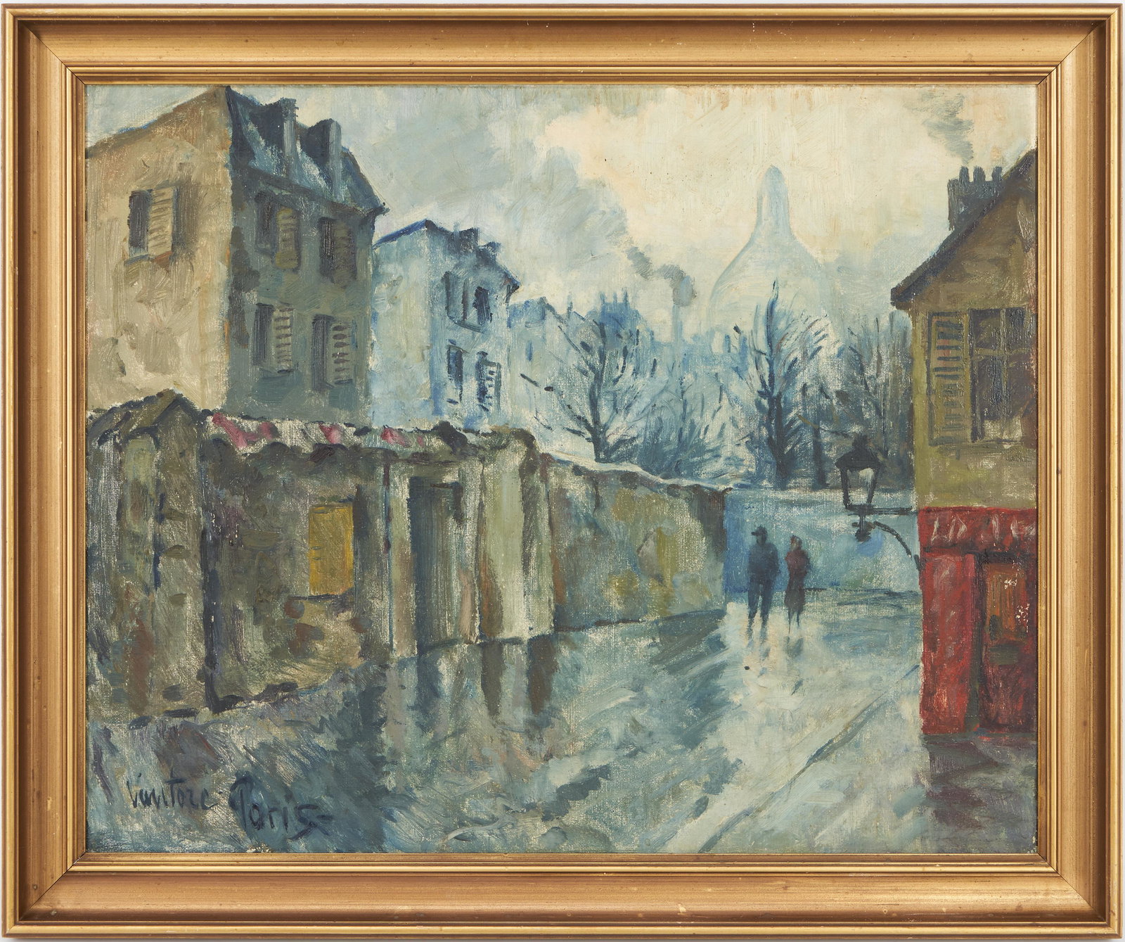 Mogens Vantore Oil on Canvas Painting, "Paris" (1 of 7)