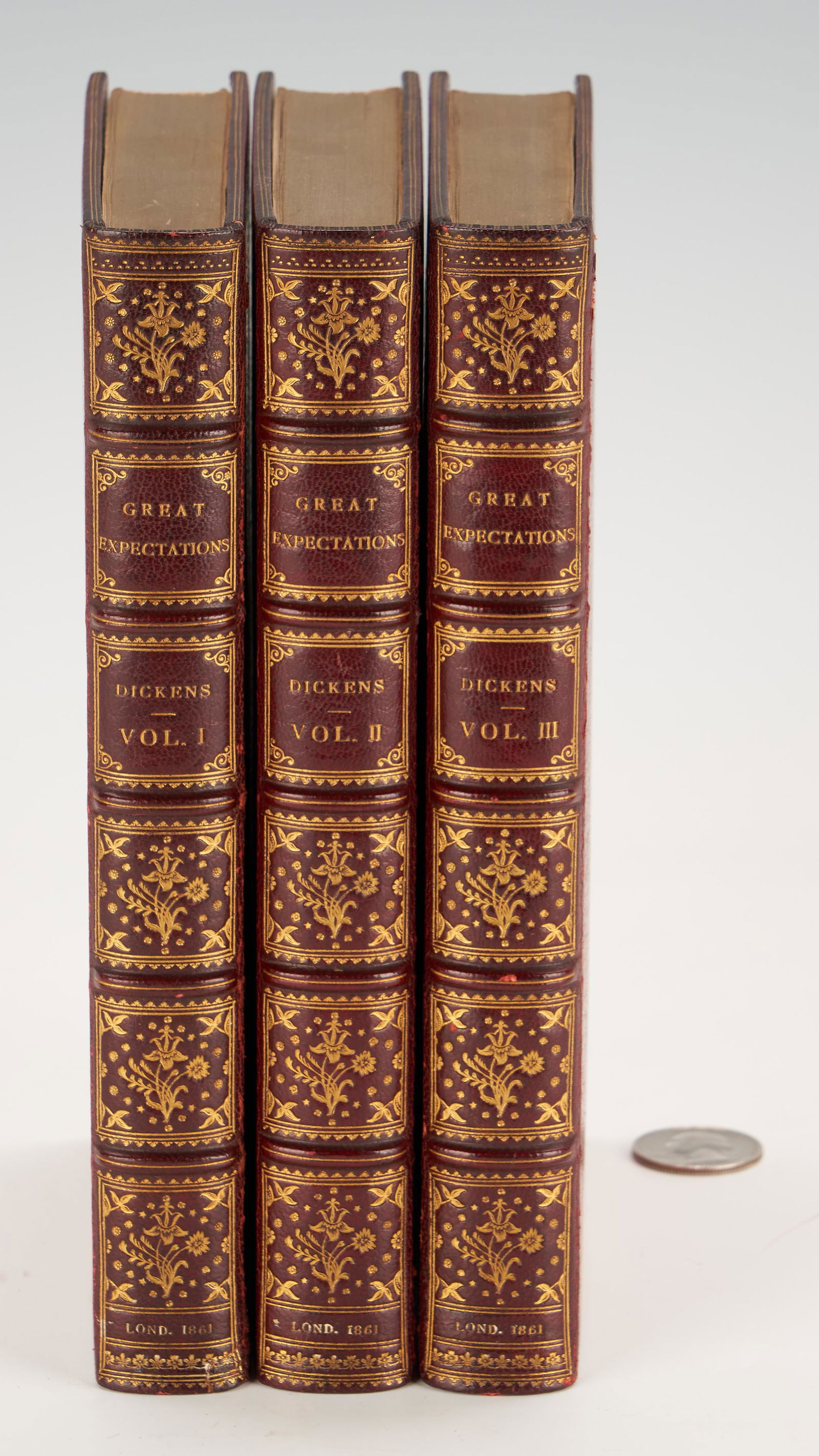 Dickens, Great Expectations, Vol. I-III, 1st Ed., 1861 (1 of 9)
