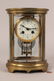 191: Tiffany & Co. Brass & Glass Mantel Clock