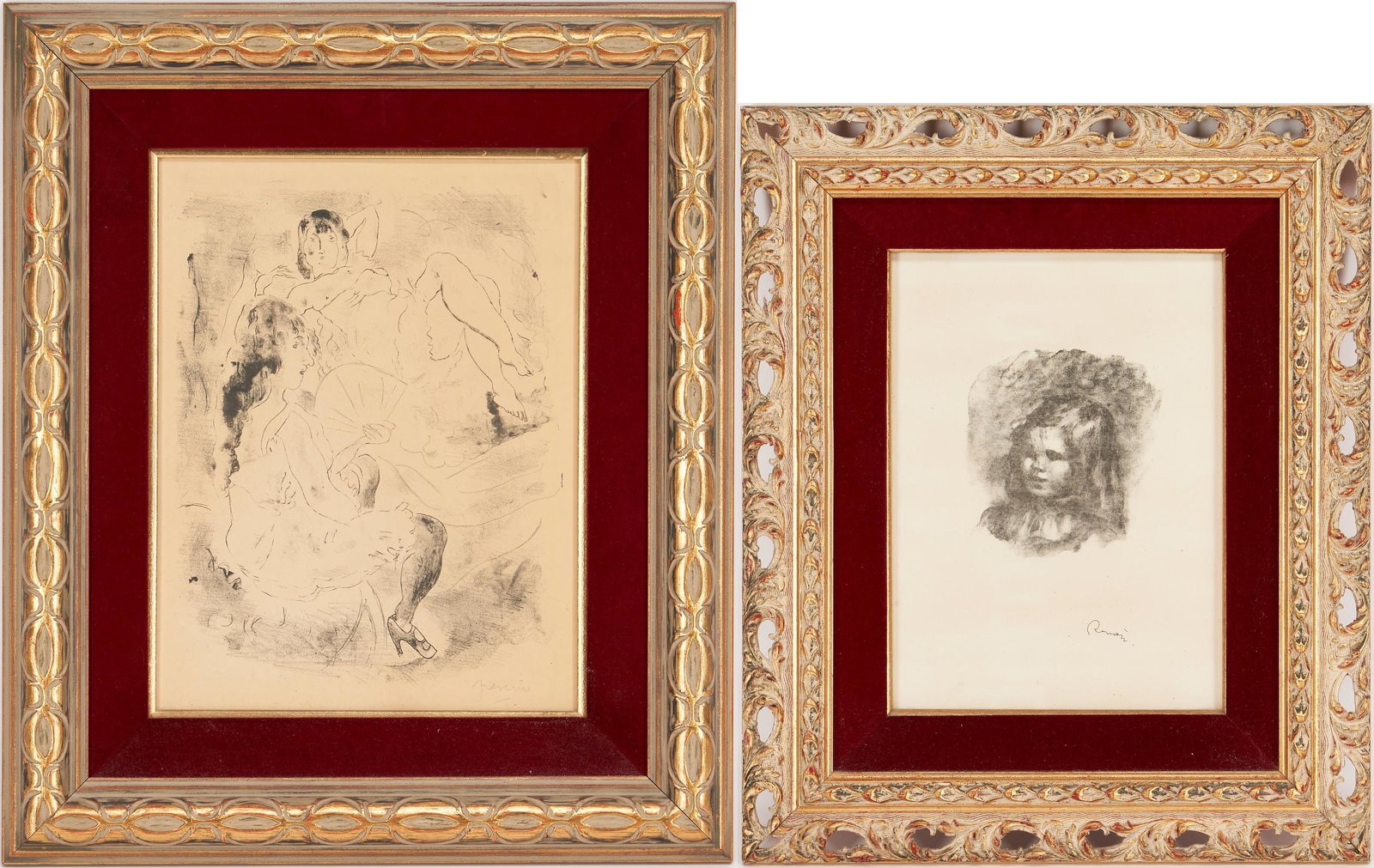 2 Lithographs, Pierre-Auguste Renoir & Jules Pascin (1 of 15)