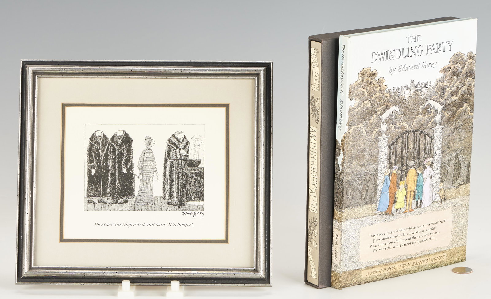 3 Edward Gorey Items, incl. Print + 2 Books (1 of 15)