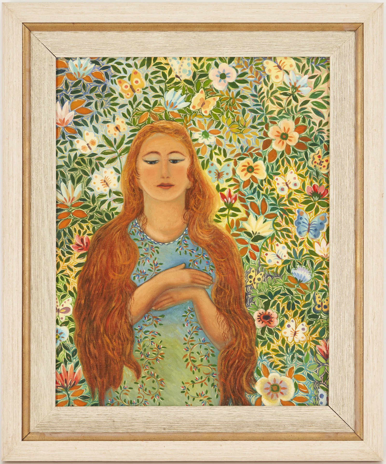 O/C Painting of Young Woman, attrib. Paul Lancaster (1 of 7)