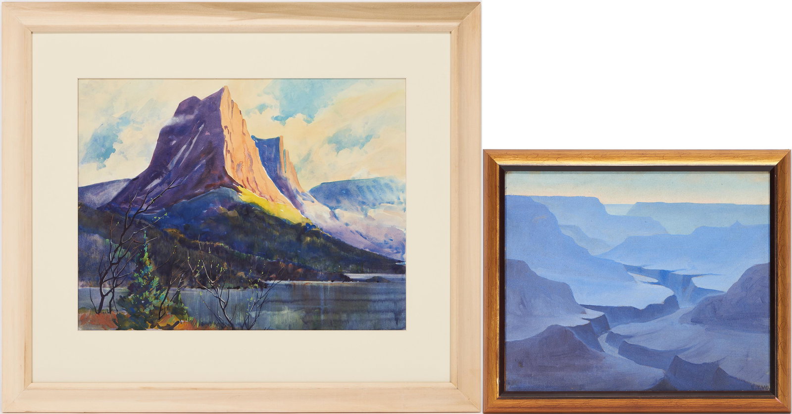 2 American School Western Landscape Paintings, Nile Behncke & E. Todd Wheeler (1 of 14)