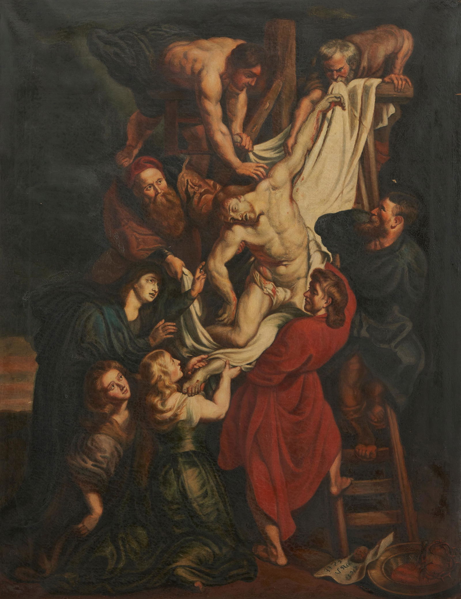 After Rubens O/C Painting, Descent from the Cross (1 of 14)