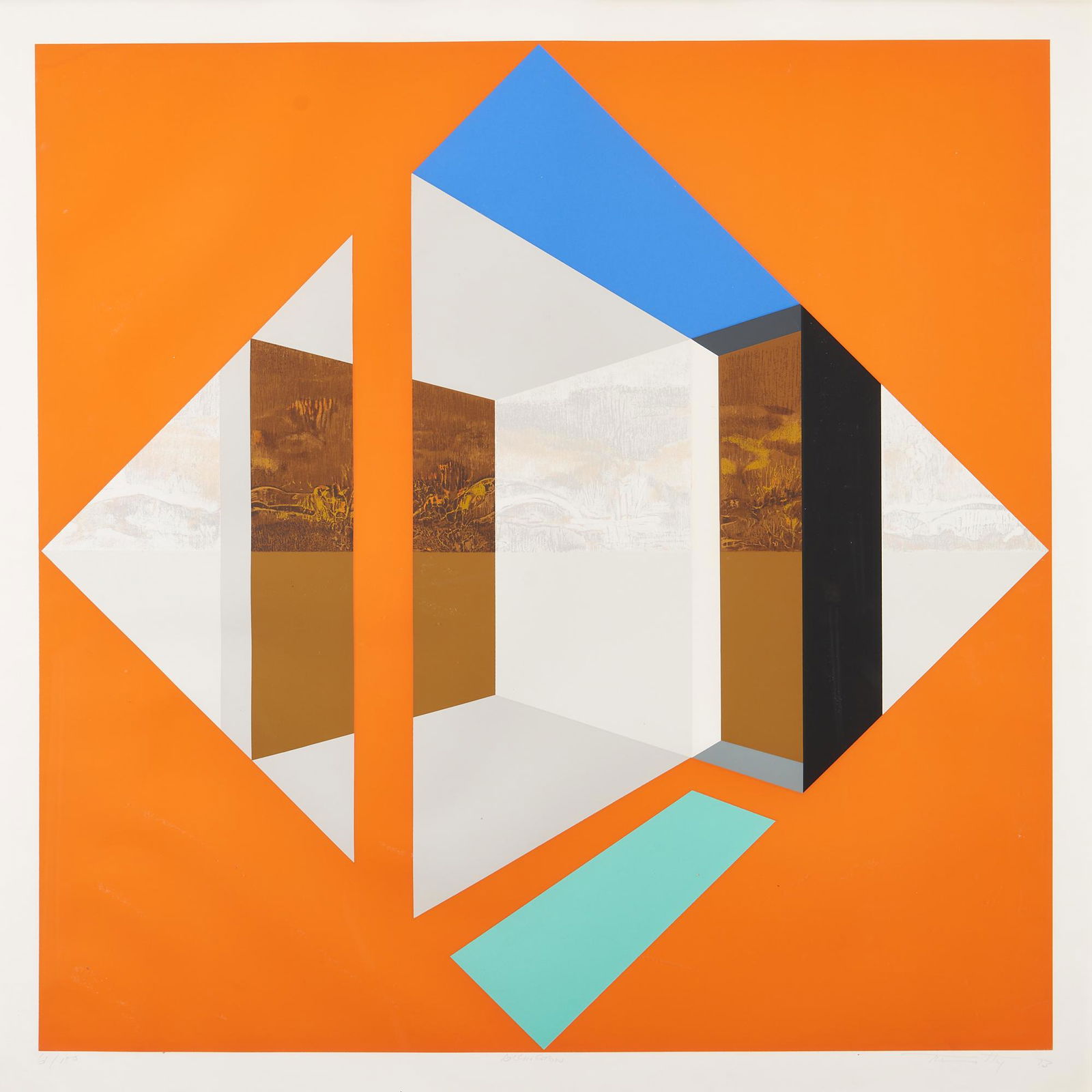 James Twitty Cubist Screenprint, Arlington (1 of 8)