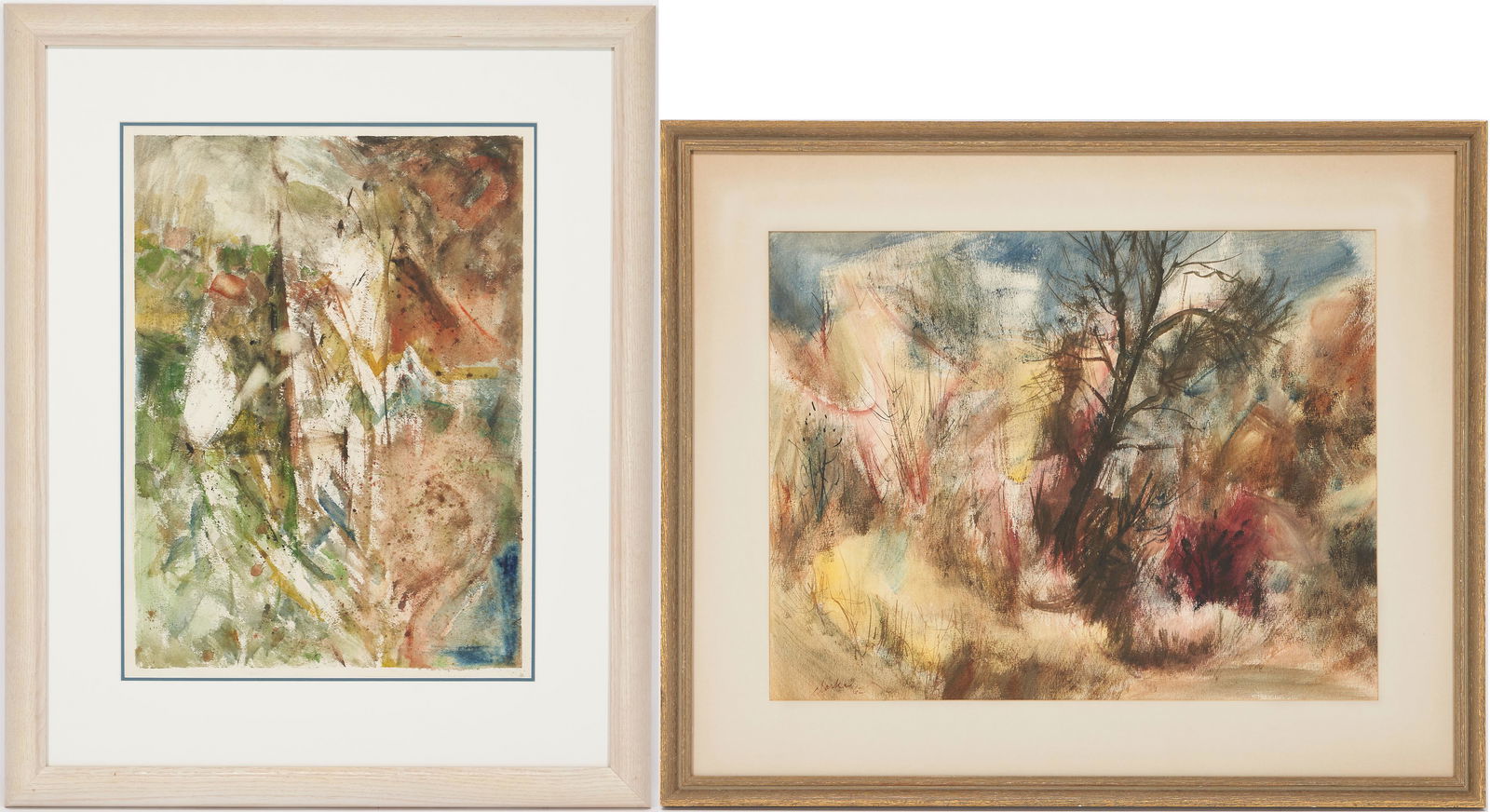 2 Abstract Watercolors: Richard Clarke and Ted Burnett (1 of 11)