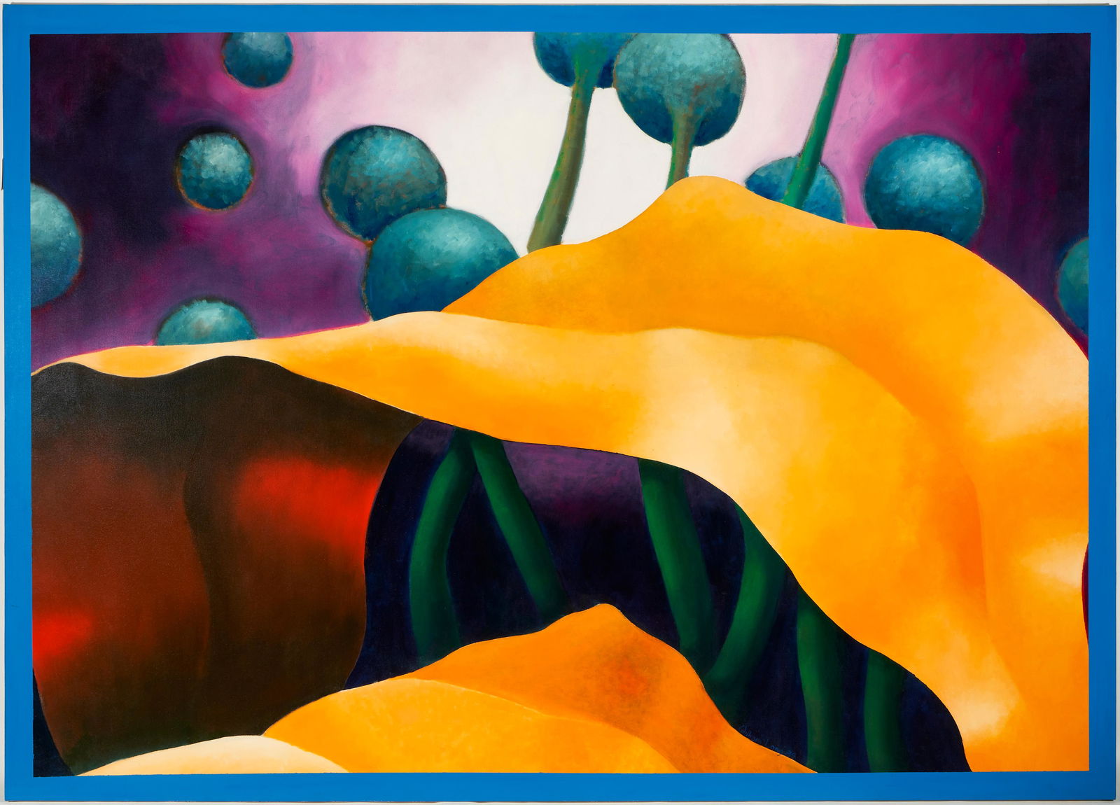 Exhibited William L. Long Painting, Garden Group Series: Night Pods (1 of 11)