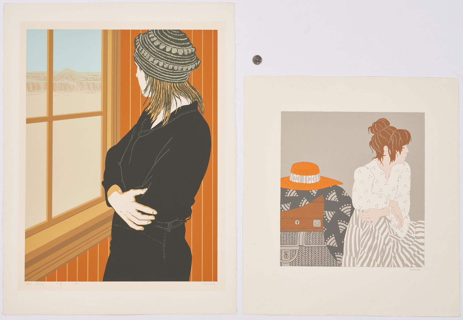 2 Phyllis Lester Sloane Silkscreen Prints of Women (1 of 17)