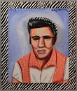 189: Red Grooms oil painting, Elvis