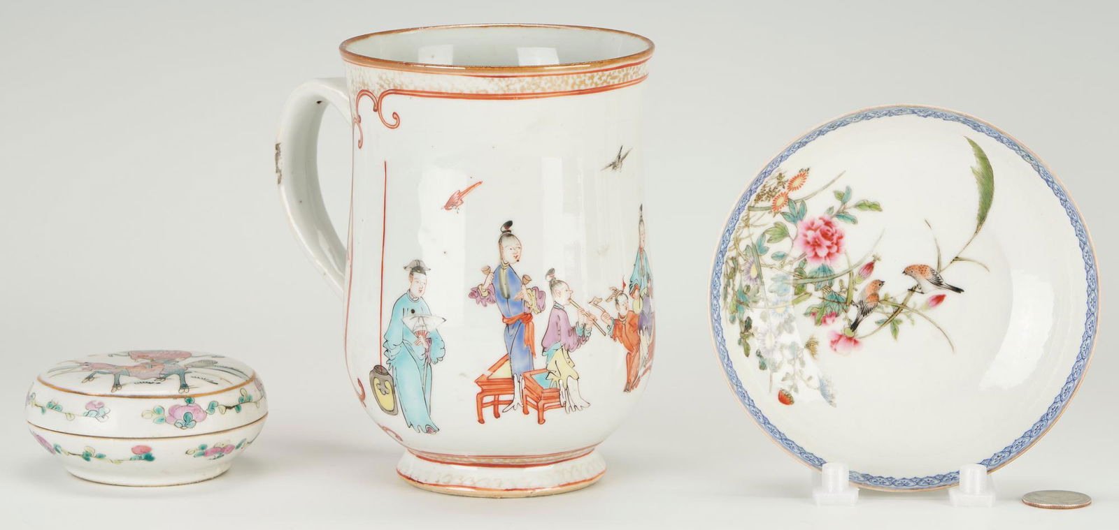 3 Pcs. Chinese Famille Rose Porcelain, incl. Yung Cheng (1 of 13)