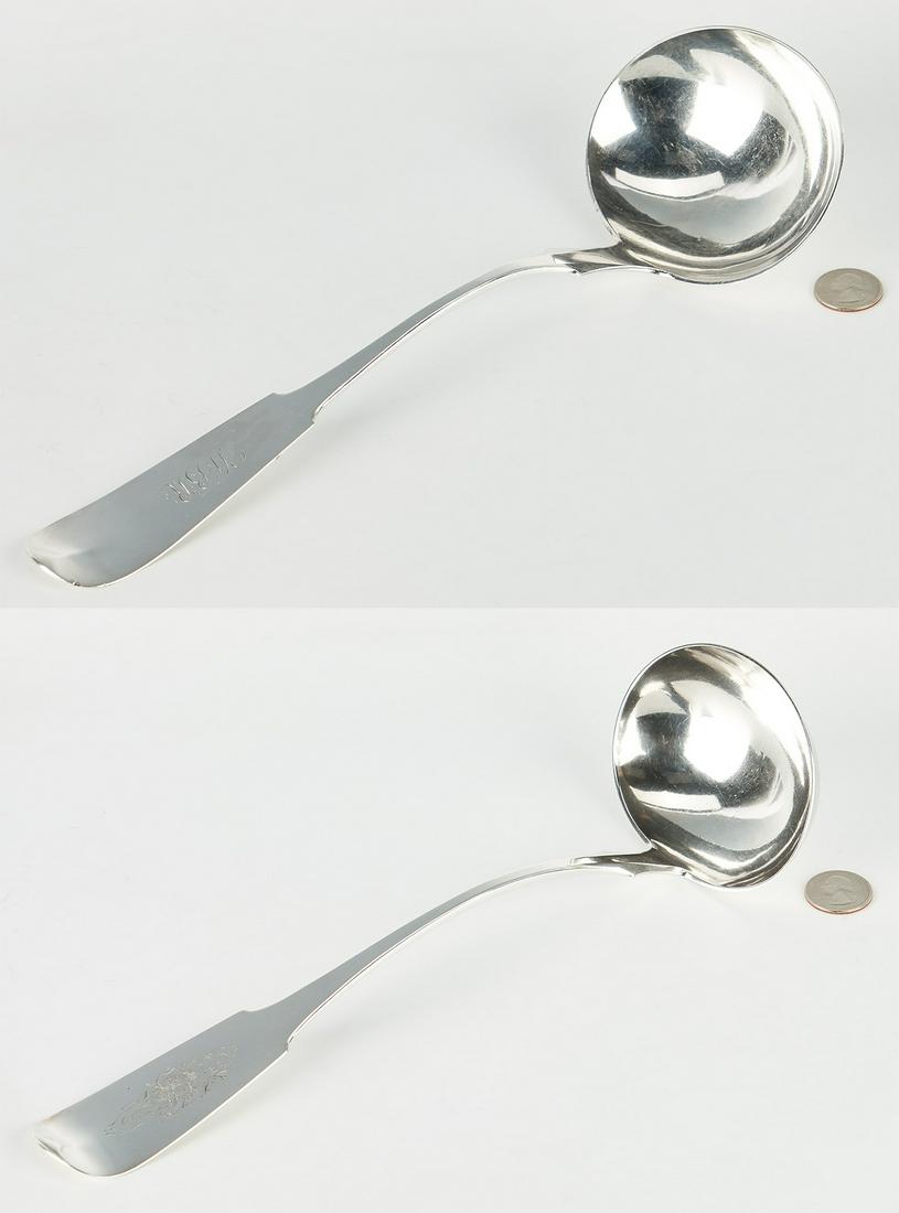 2 Louisville, KY Coin Silver Soup Ladles: Fletcher & Bennett, S. R. Biesenthal (1 of 13)