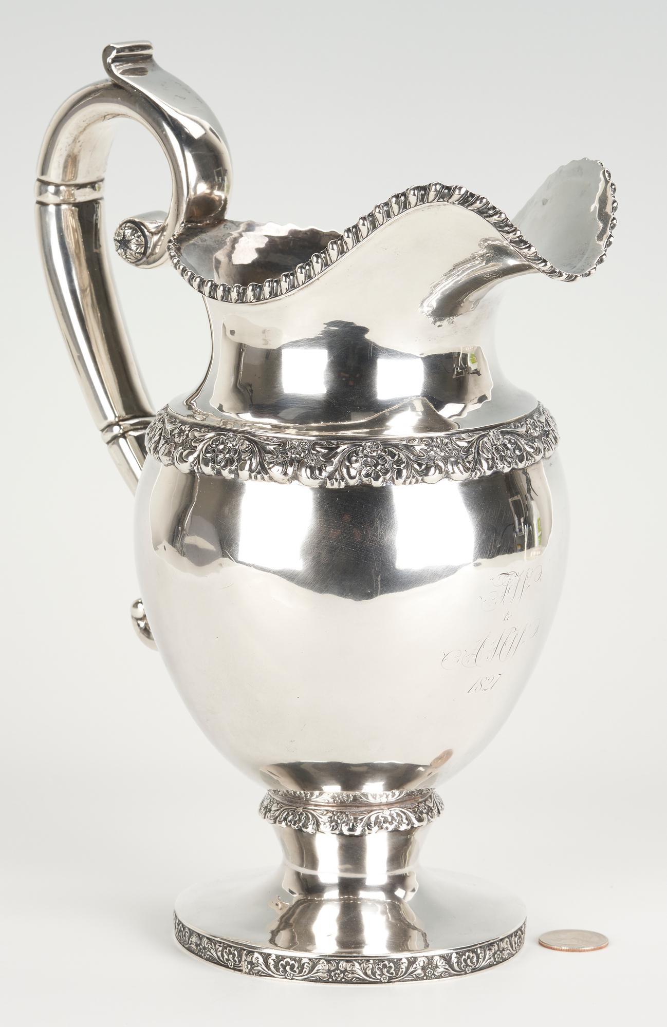 Frederick Marquand Coin Silver Water Pitcher (1 of 9)