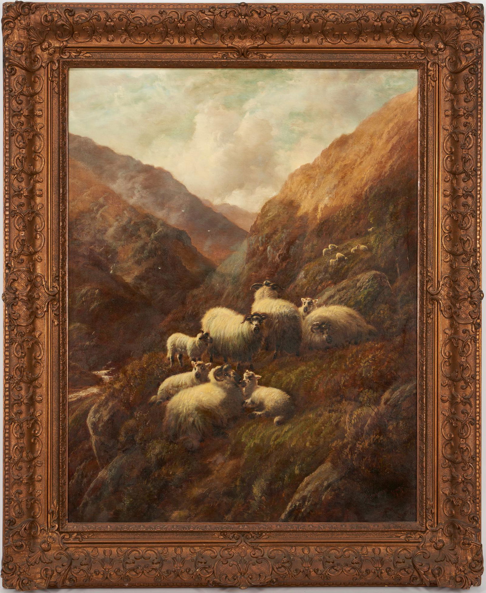 Robert Watson O/C Pastoral Landscape, Highland Sheep (1 of 10)