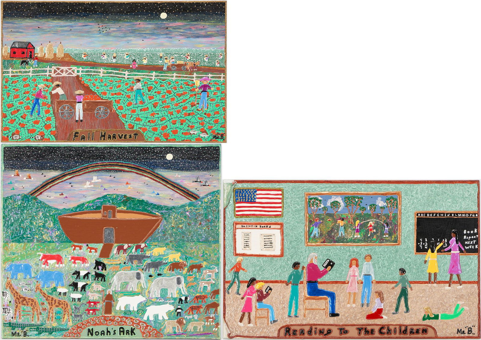 3 Jack Beverland, AKA Mr. B., Southern Folk Art Paintings (1 of 20)