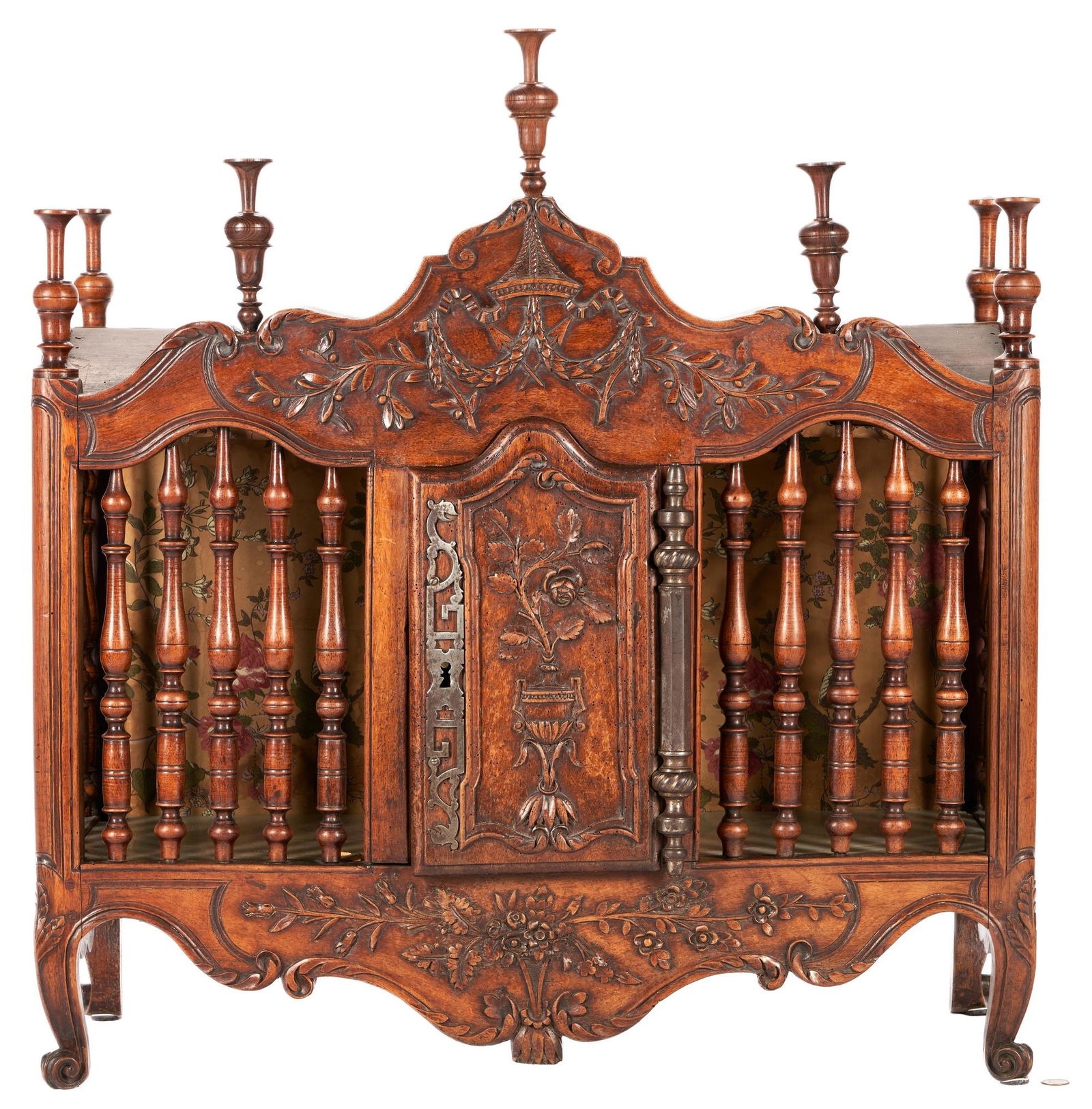 French Provincial Walnut Panetiere or Bread Safe (1 of 11)