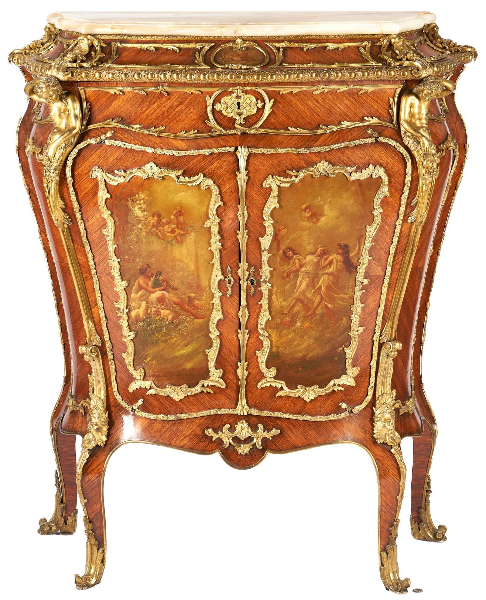 Louis XV Style Ormolu Mounted Cabinet, Manner of Zwiener or Linke (1 of 20)