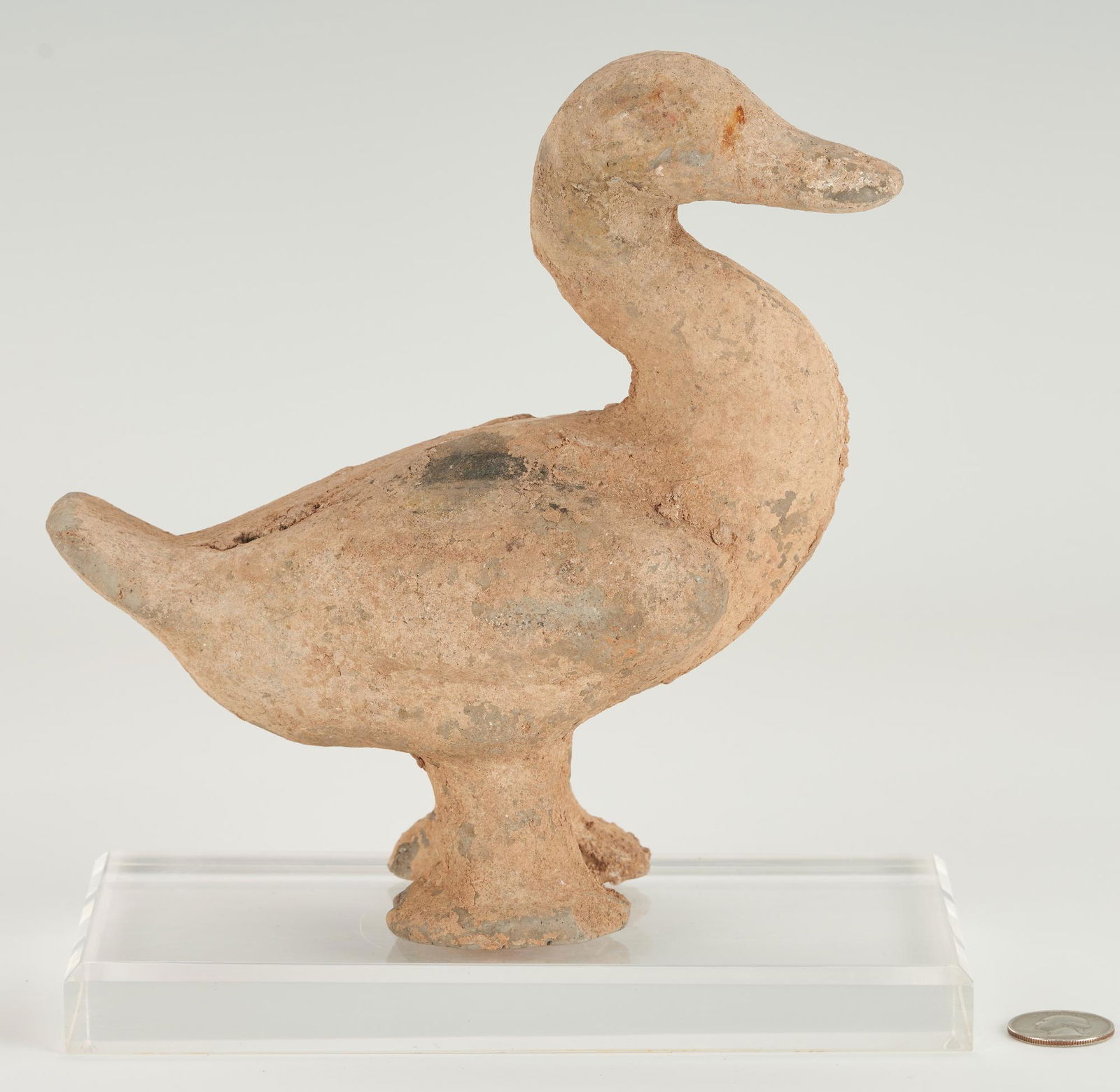 Chinese Pottery Duck, Han Dynasty (1 of 7)