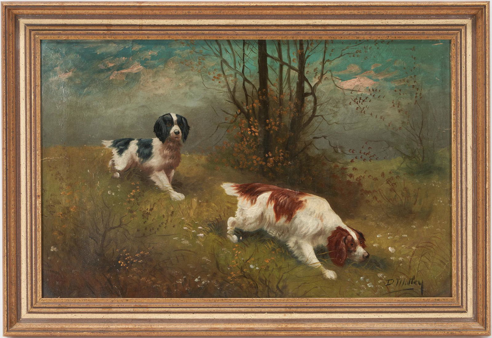 David Motley Oil Painting, English Spaniels (1 of 11)