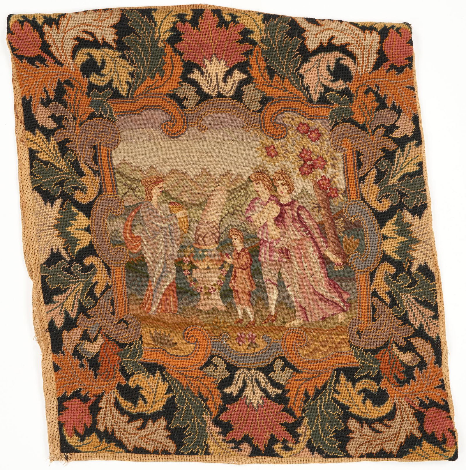 English Needlework Seat Cover (1 of 6)