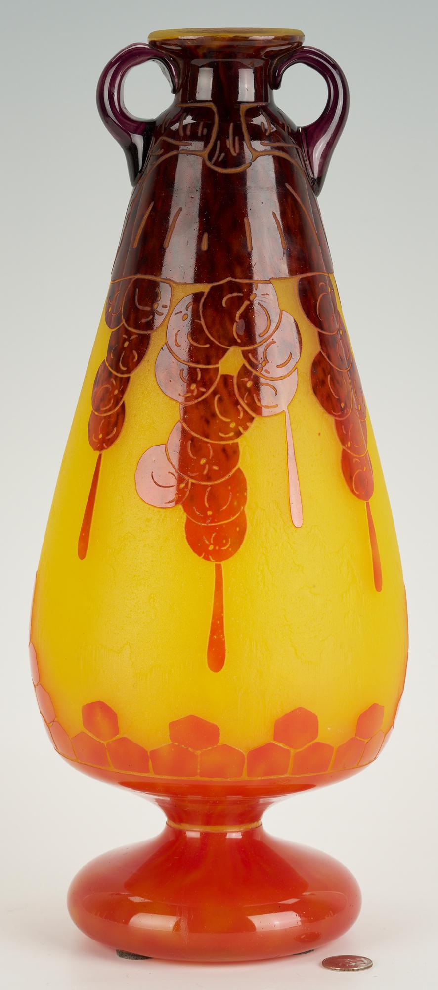 Schneider Le Verre Groseilles Art Glass Vase (1 of 10)