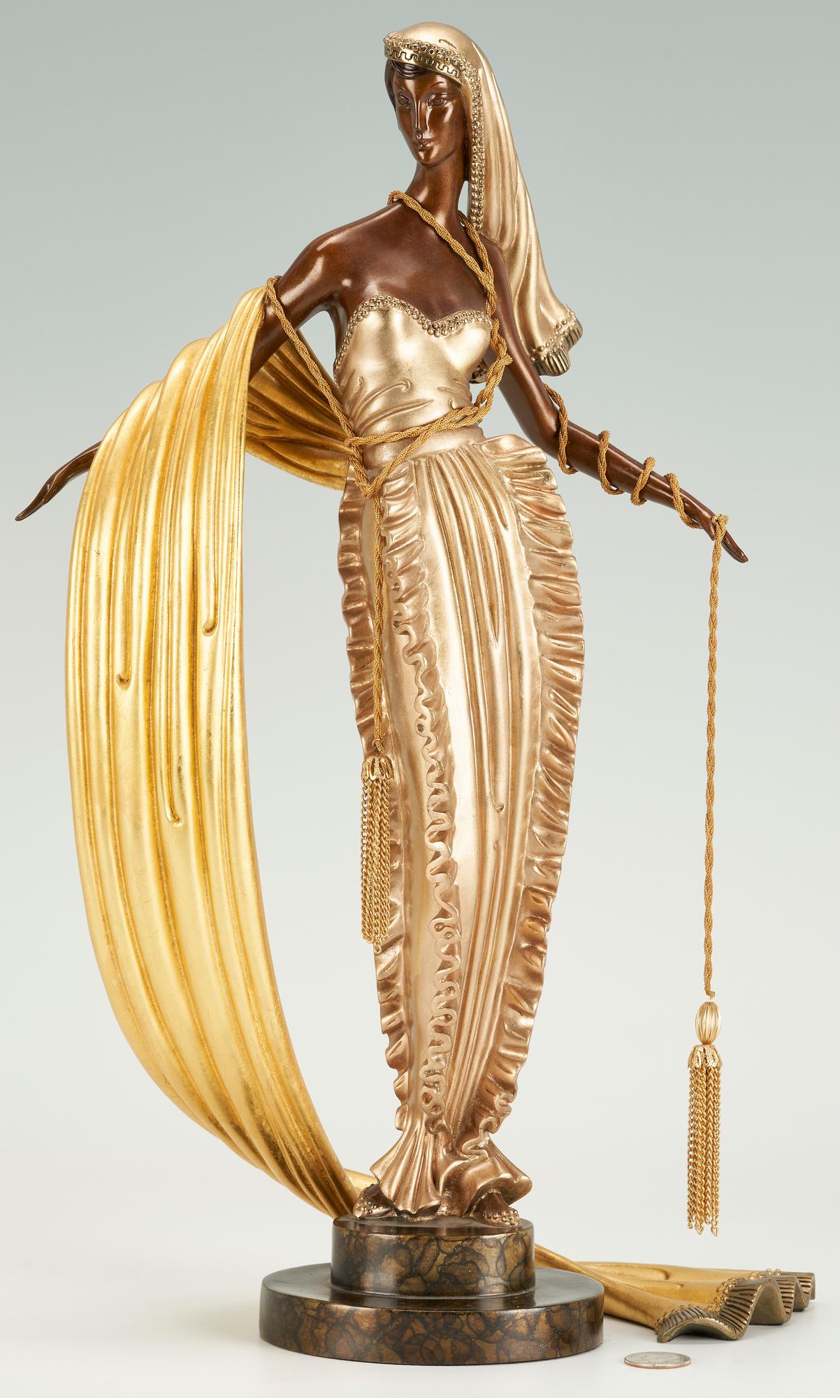 Erte Limited Edition Bronze Sculpture, American Millionairess (1 of 14)