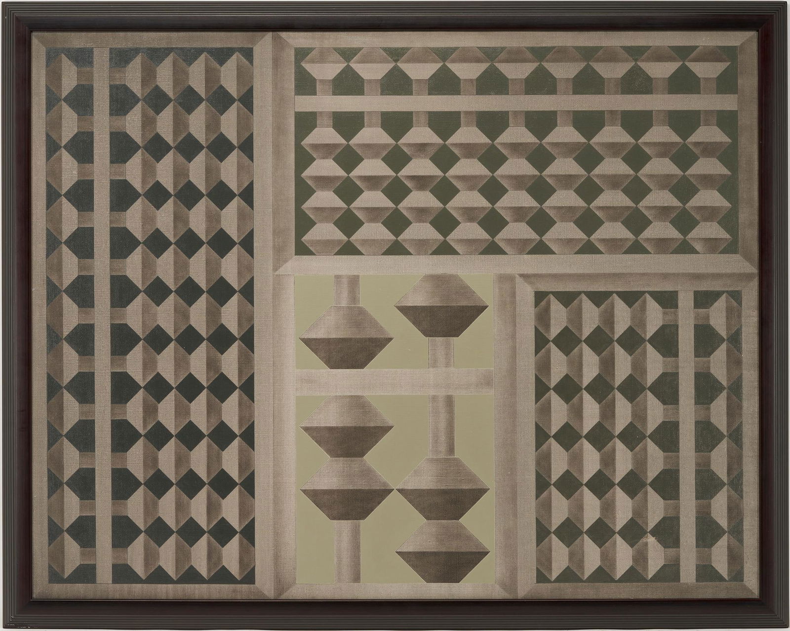 Yoshio Sekine O/C Monochrome Abstract Painting, No. 222 (1 of 14)