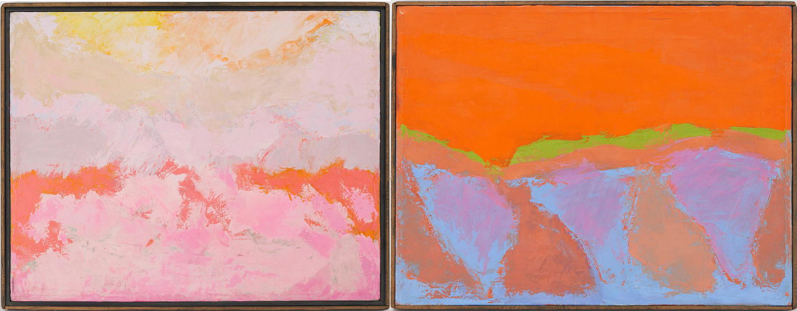 2 Abstract Wesley A. Rusnell Paintings, Mojave Sky Studies (1 of 12)