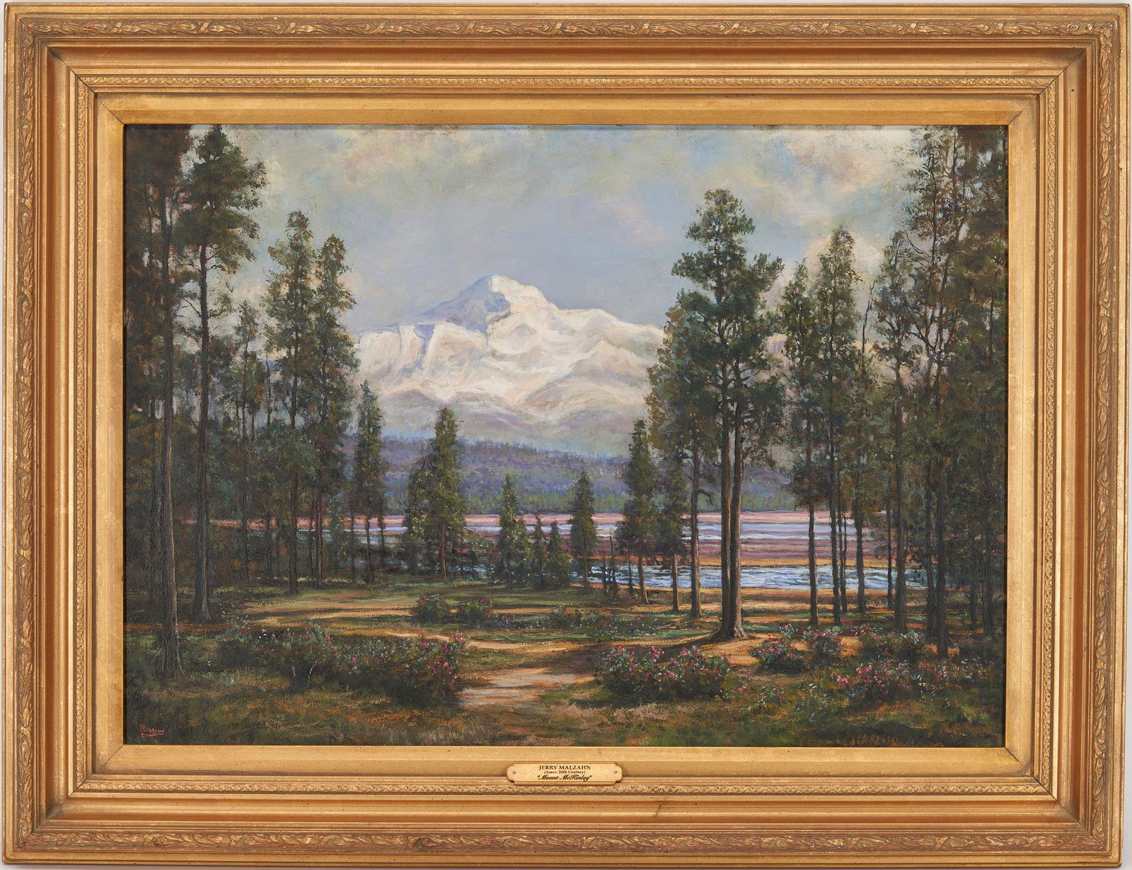 Jerry Malzahn O/C Landscape Painting, Mt. McKinley (1 of 10)