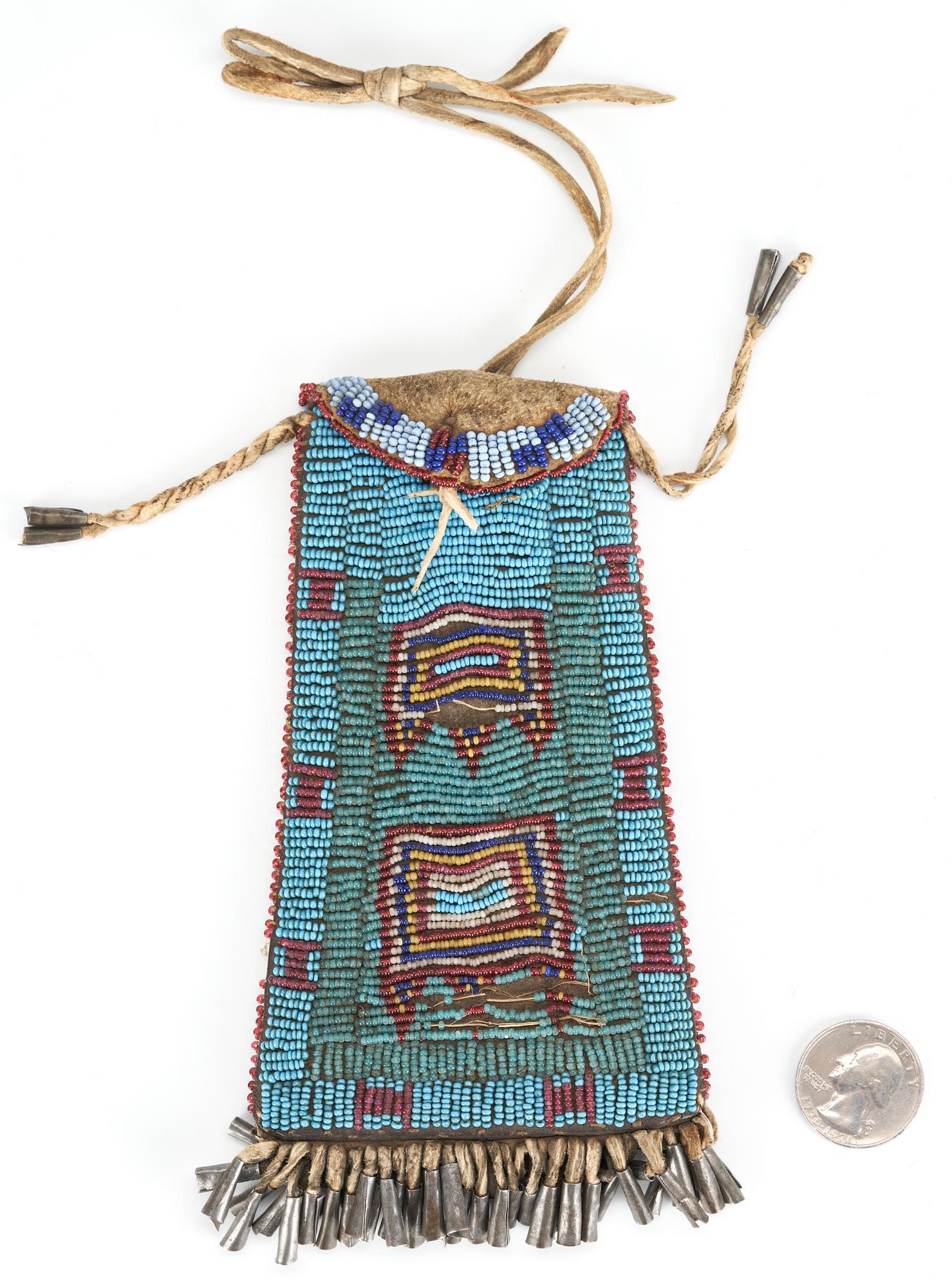 Native American Kiowa Beaded Strike-a-Light Bag (1 of 8)