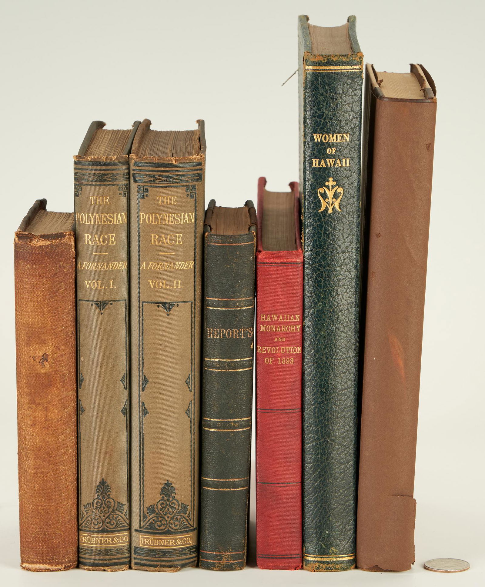 7 Hawaii History Related Books 1843-1915 (1 of 20)