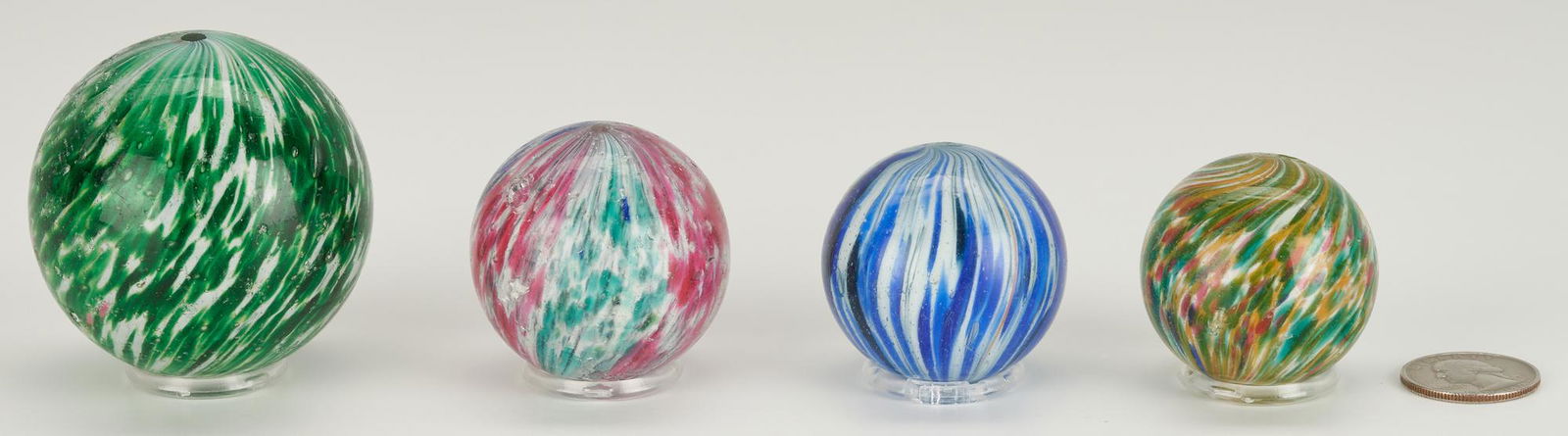 4 Large Onion Skin Handmade Marbles (1 of 10)