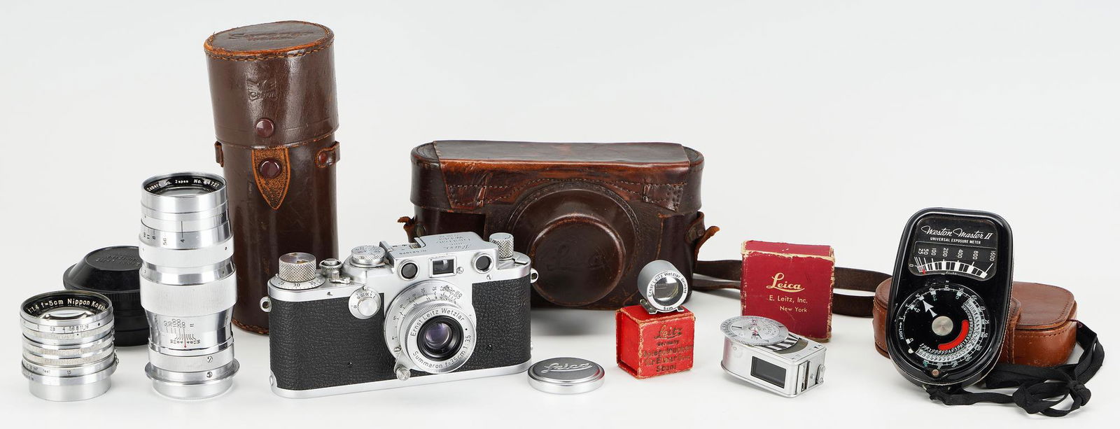 Leica IIIf Camera w/ Accessories, 8 items (1 of 20)