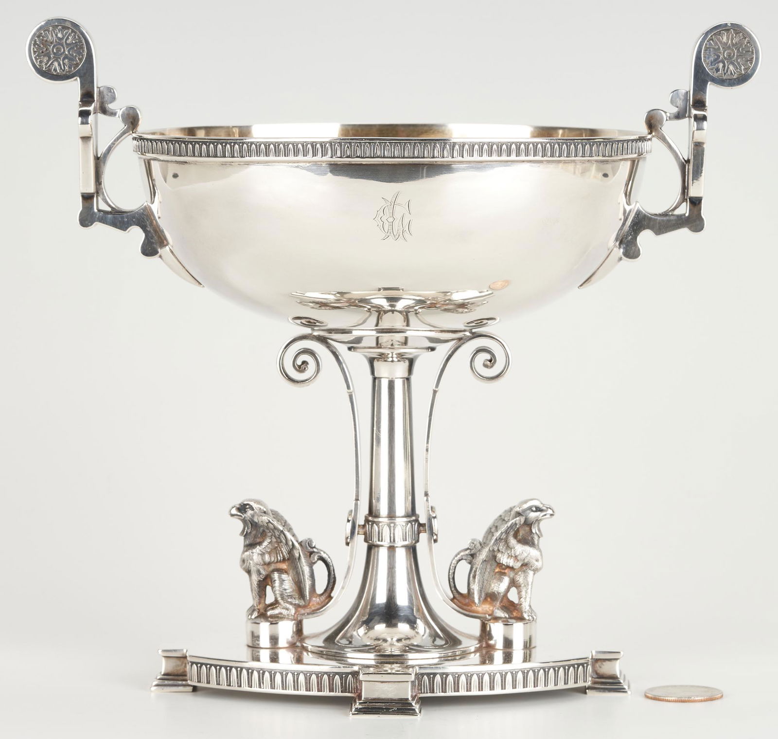Shreve & Stanwood Sterling Figural Griffin Compote (1 of 10)