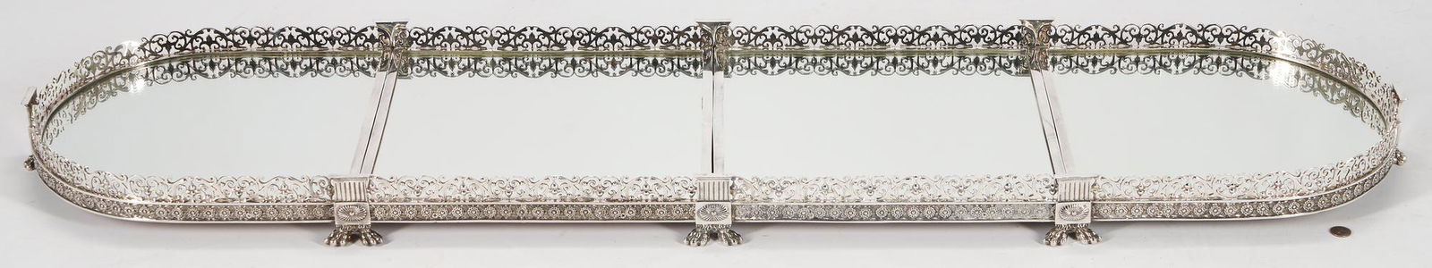 English Neoclassical Style Silver Plated Table Plateau (1 of 9)