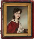 Miniature Portrait, Young Woman with Book