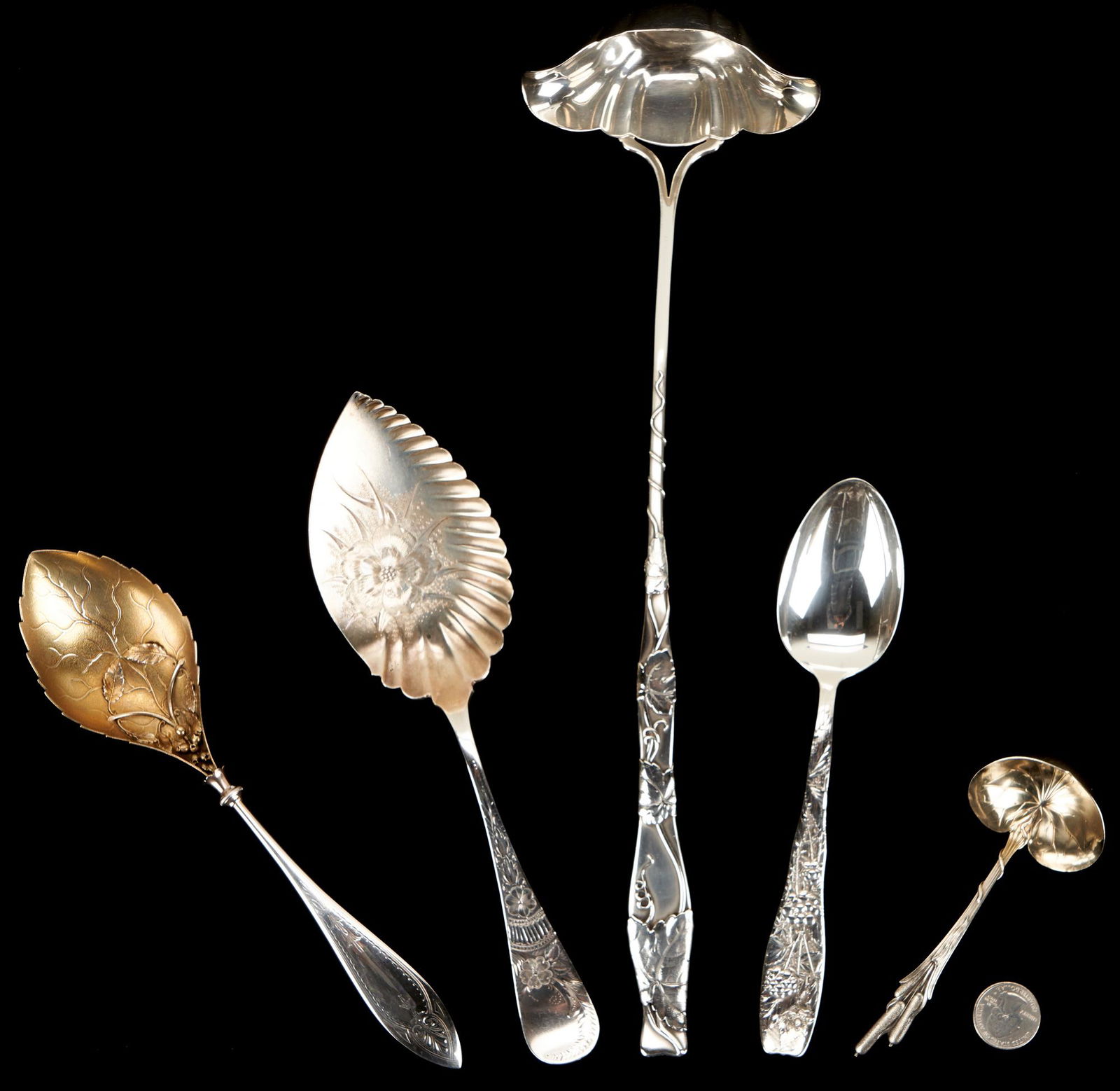 5 Sterling Silver Servers incl. Aesthetic Movement (1 of 8)