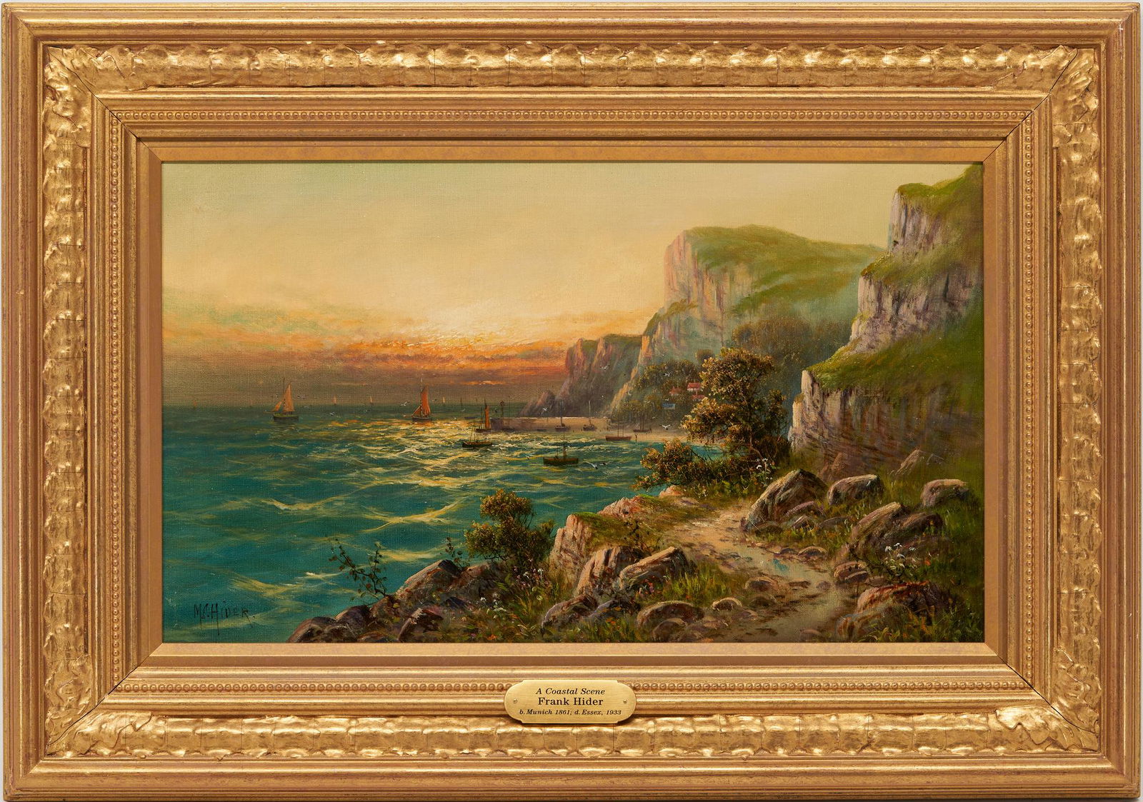 Martin C Hider O/C Coastal Landscape Painting (1 of 9)