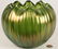 327: 3 Art Glass Items, Vase, Bowl & Lamp Shade - 10
