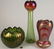 327: 3 Art Glass Items, Vase, Bowl & Lamp Shade