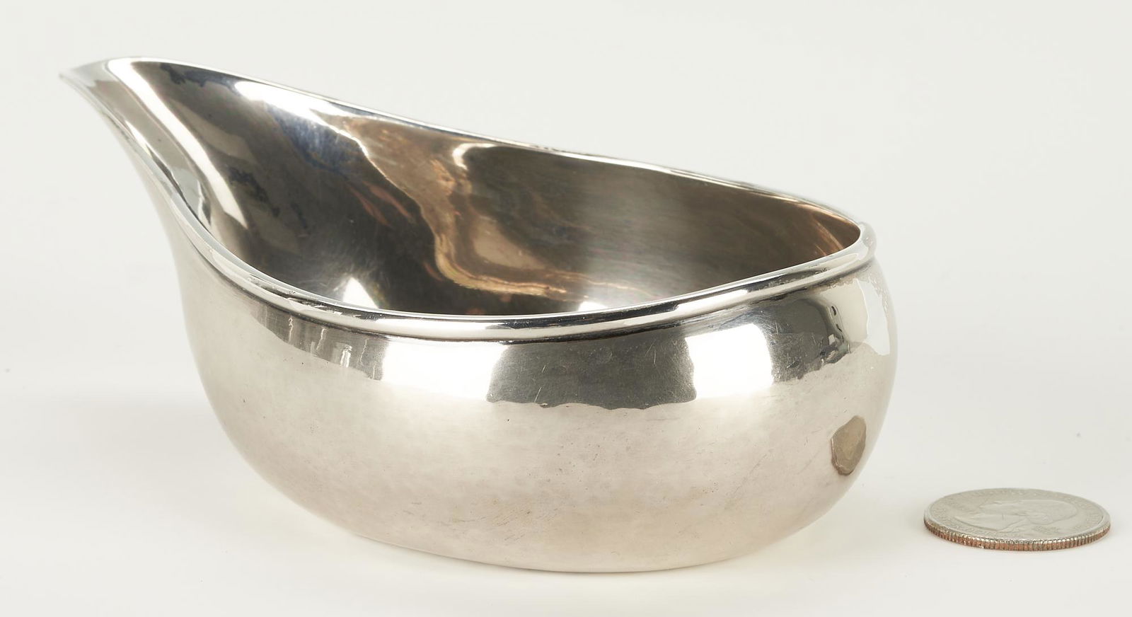 Coin Silver Pap Boat, possibly Georgia (1 of 8)