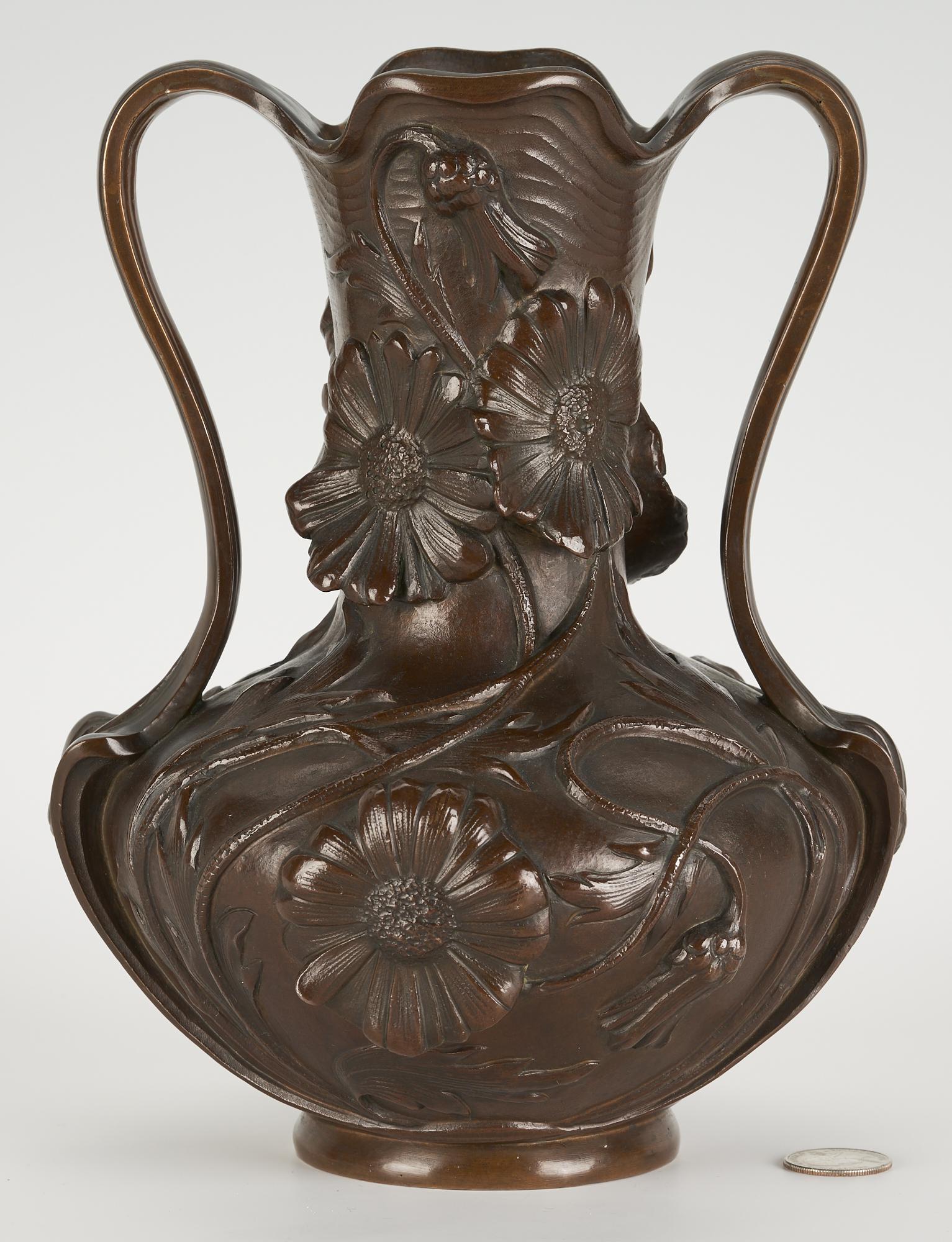 Tiffany & Co. Retailed K.K. Kunst Erzgiesserei Art Nouveau Bronze Vase (1 of 19)