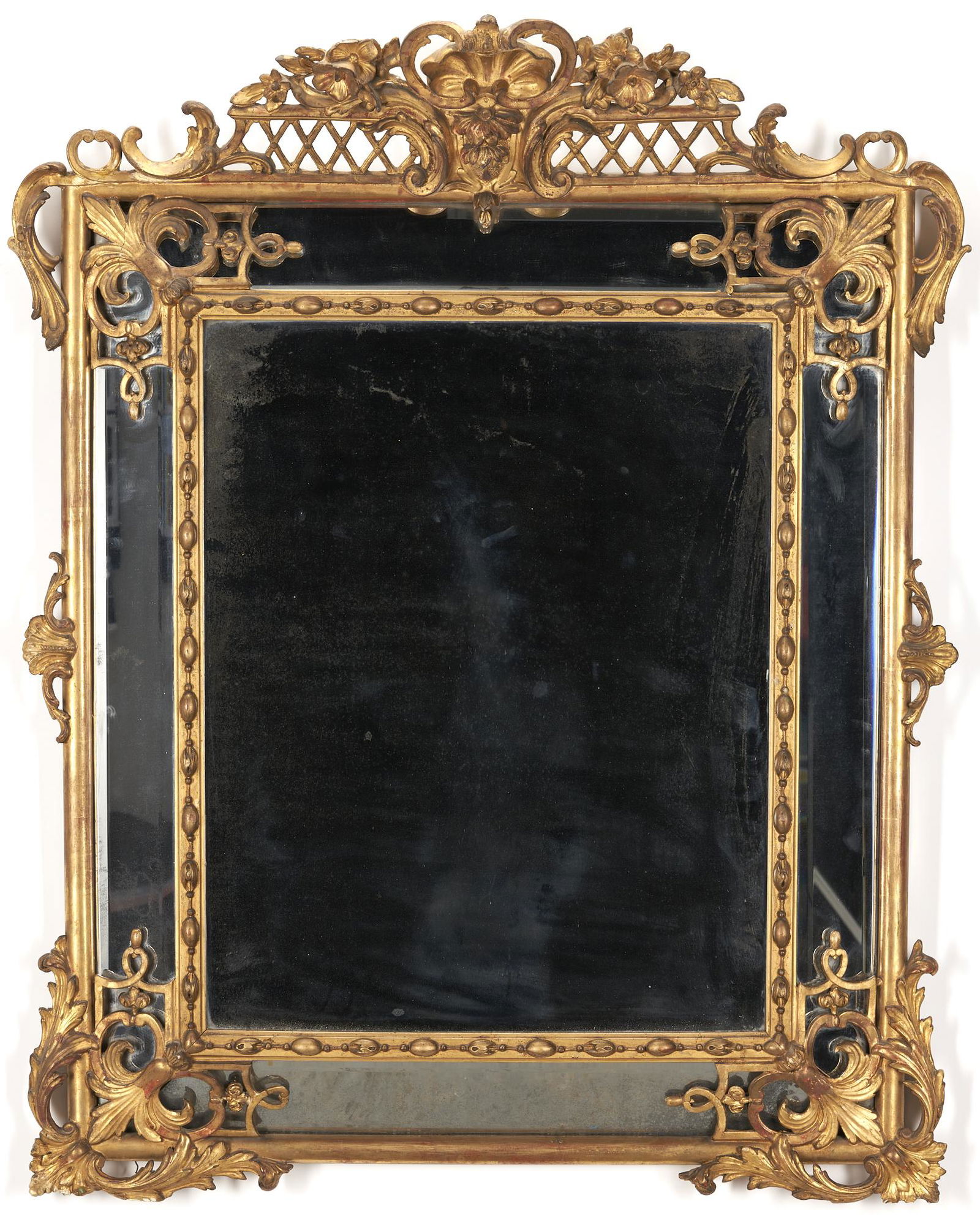 Italian Baroque Style Giltwood Mirror (1 of 7)